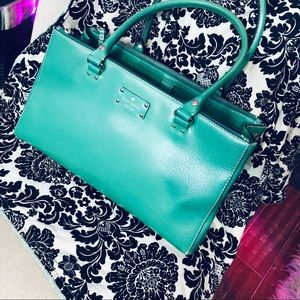 NWOT Kate Spade Seafoam Mint Green Leather Tote